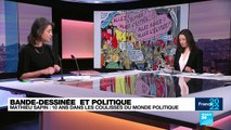 Le dessinateur et auteur de BD Mathieu Sapin dans les pattes des candidats