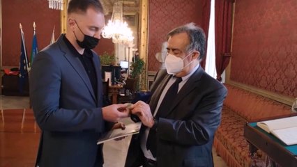 Palermo per la pace, Orlando riceve direttore dell'aeroporto di Odessa