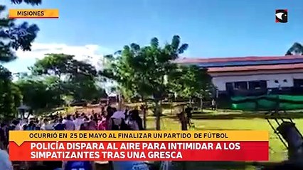 Policía dispara al aire para intimidar a los simpatizantes tras una gresca