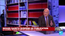Le journal indépendant russe Novaïa Gazeta suspend sa publication