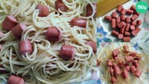 Spaghettis aux Knakis