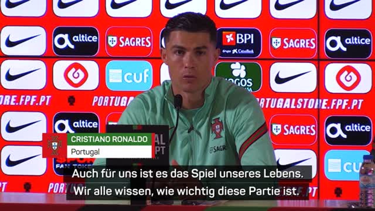 CR7 vor Nordmazedonien: “Spiel unseres Lebens”