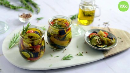 Légumes marinés à l’huile d’olive