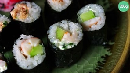 Maki "3C" :  Concombre, Crevette et Cream-cheese