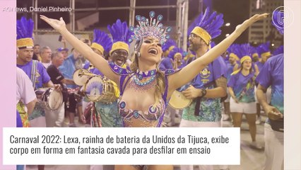 Carnaval 2022: Lexa impressiona com fantasia cavada em ensaio. Veja look das famosas!