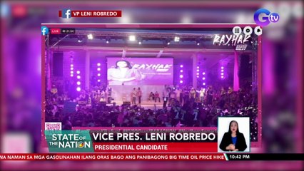 Robredo, gagawin daw ang lahat para mahatiran ng tulong ang Samar kung mananalo siyang pangulo | SONA