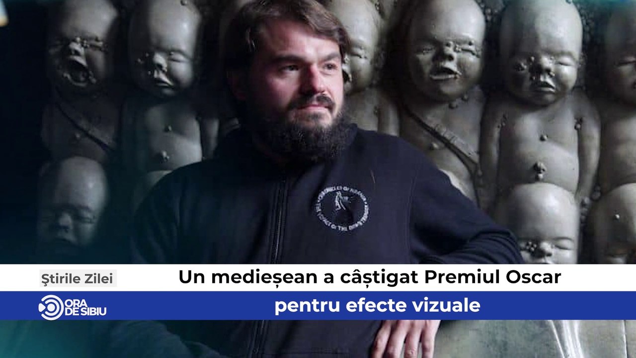 Știrile zilei la Sibiu - Un medieșean a câștigat Premiul Oscar pentru efecte vizuale,   Un refugiat ucrainean a adus la Sibiu o tehnică de masaj brevetată de el  şi  Revoltă în Cartierul Arhitecților - Lipsesc trotuarele şi spațiile verzi
