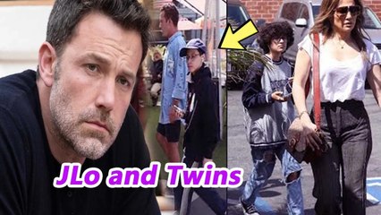 JLo spends quality time with twins because son Max doesn't seem to like Ben Affleck