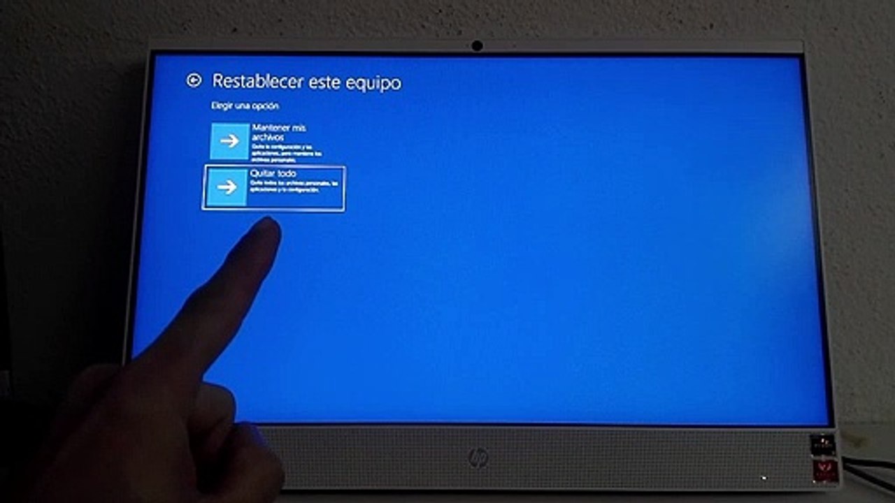 Reinstalar Windows 10 en HP 24