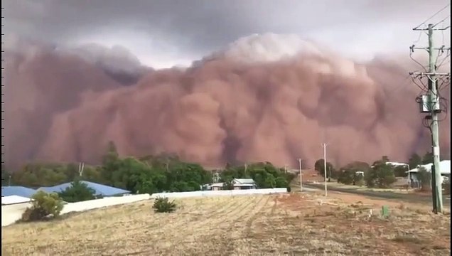 Tempête de sable géante dans le Sud de l'Australie en mode fin du monde