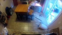 Deixou o seu labrador sozinho em casa e a câmara a gravar...