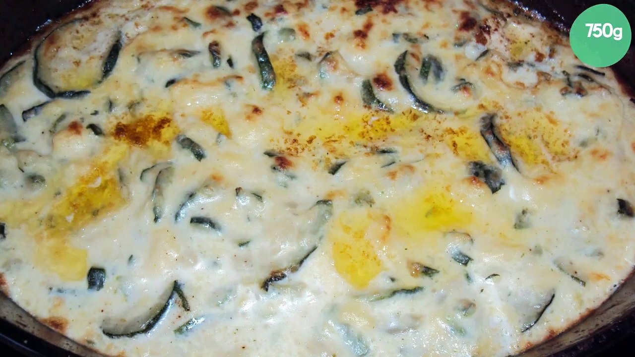 Gratin quenelles courgettes