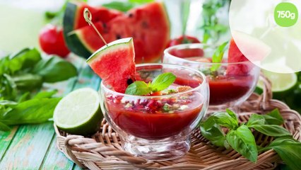 Gaspacho de pastèque et tomates