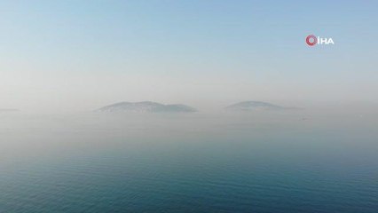 İstanbul'da kirli hava ve sis böyle görüntülendi