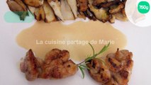 cassolette de Ris de veau poêlés aux cèpes e