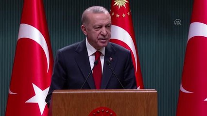 Cumhurbaşkanı Erdoğan: "Temel ihtiyaç maddelerinden olan deterjan, sabun, tuvalet kağıdı, peçete, bebek bezi gibi ürünlerin KDV'sini yüzde 18'den...
