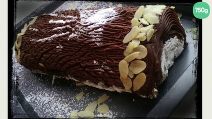 Bûche de Noël ganache chocolat