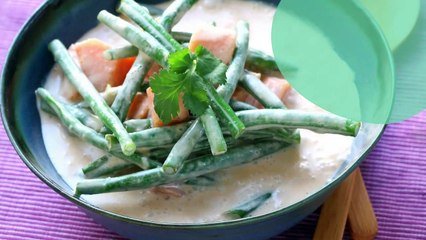 Curry thaïlandais de patate douce et haricots verts