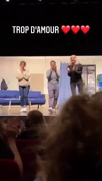 Léa François au théâtre à Villeparisis, acclamée par sa fille Louison