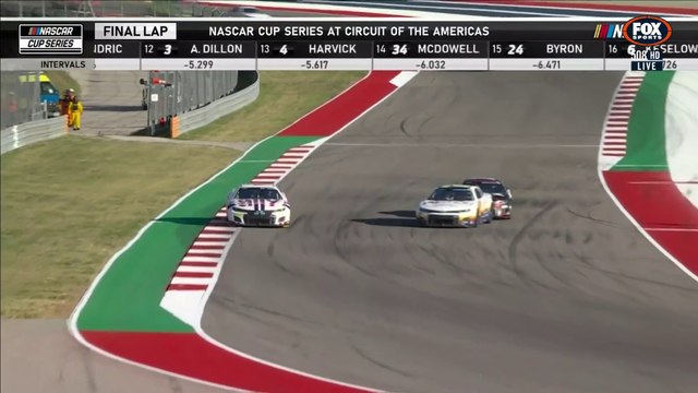 Nascar Cup Series 2022 Cota Race Crazy Epic Finish Bowman Allmendinger vs Chastain