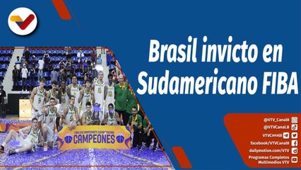 Скачать видео: Deportes VTV | Brasil se proclamó campeón invicto del Sudamericano FIBA U18