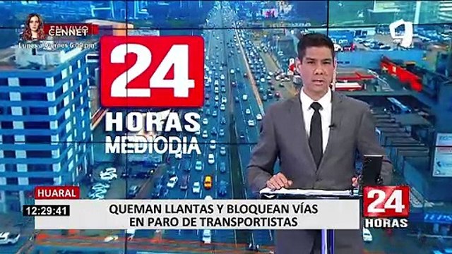 Huaral: Liberan carreteras bloqueadas por transportistas