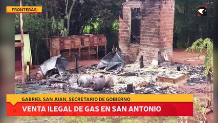 Venta ilegal de gas en San Antonio