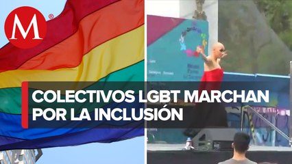 Comunidad LGBT realizan marcha buscando inclusión en la constitución; CDMX