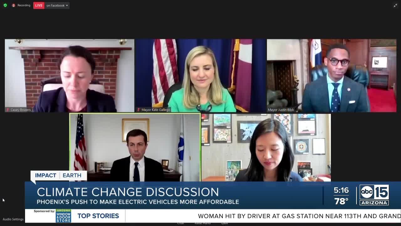 Phoenix mayor Gallego joins US Secretary of Transportation in climate change meeting
