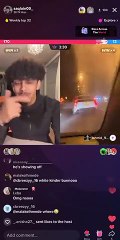 Iba a toda velocidad, chocó y su auto se incendió en vivo por TikTok