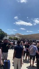 Caos en el aeropuerto de Cancún