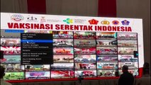 Kapolri Meninjau Vaksinasi Serentak Seluruh Indonesia di Universitas Trisakti