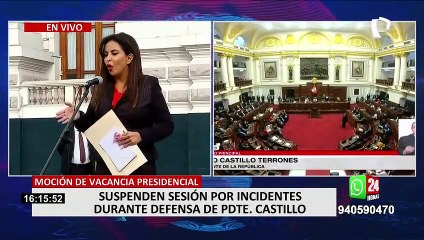 Patricia Chirinos entregará "Fólder de la corrupción de Pedro Castillo" a representantes de la OEA