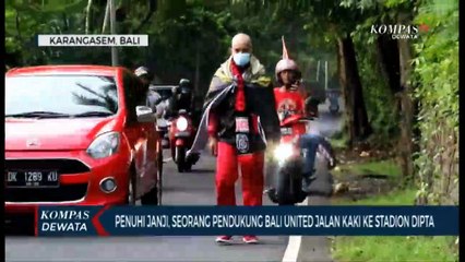 Bali United Juara Liga 1, Fans Bayar Kaul Jalan Kaki Sejauh 59 Km
