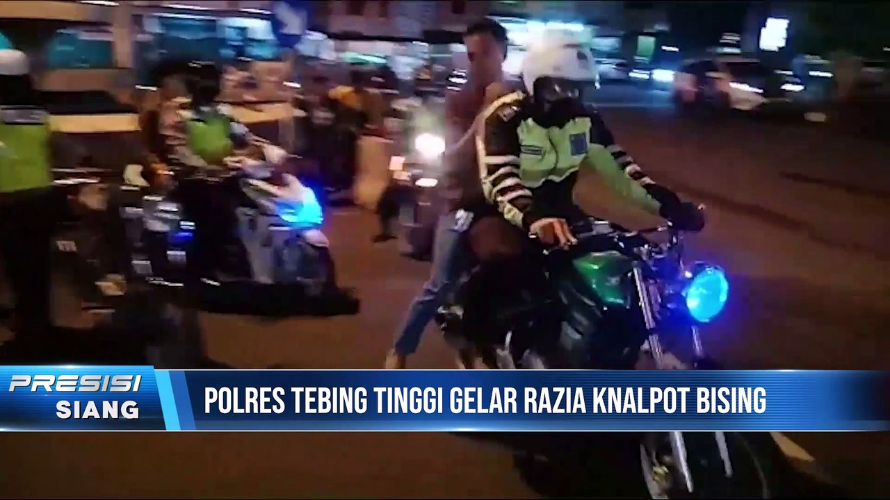 Polres Tebing Tinggi Amankan 109 Unit Knalpot Brong