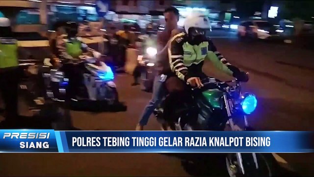 Polres Tebing Tinggi Amankan 109 Unit Knalpot Brong