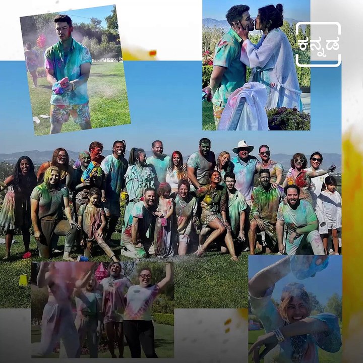 Priyanka Chopra and Nick Jonas’ Holi 2022 Celebrations OF Bollywood too Compilation.