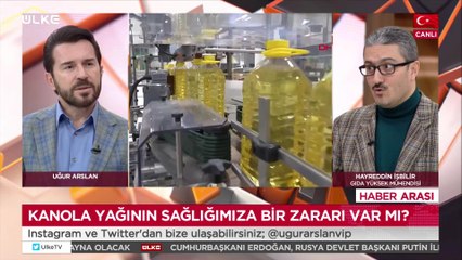 Uğur Arslan'la Haber Arası | 28 Mart 2022 - Yüksek Gıda Mühendisi Hayreddin İşbilir