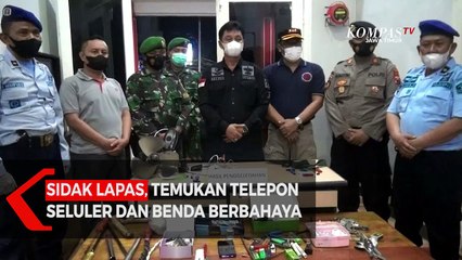 Sidak Lapas, Petugas Temukan Telepon Seluler dan Benda Berbahaya