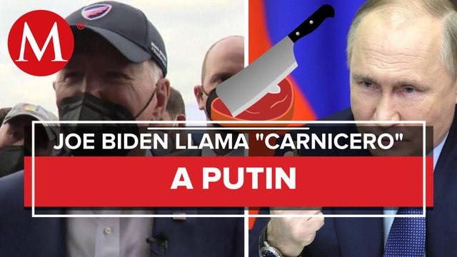 Biden llama carnicero a Putin tras reunión con refugiados ucranianos en Polonia