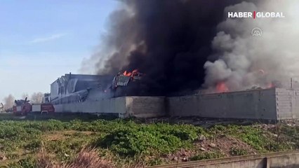 Son dakika! Osmaniye’de geri dönüşüm fabrikasında yangın