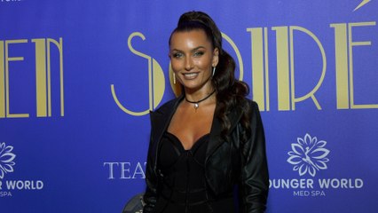 Tatiana Neva attends the "Golden Soiree 2022 Award Season Celebration" red carpet fashion