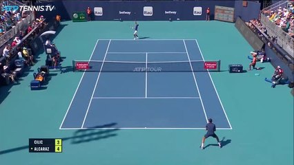Miami - Alcaraz poursuit sa belle forme face à Cilic