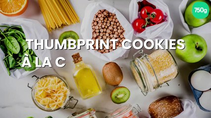 Thumbprint cookies à la confiture de lait