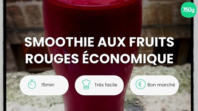 Smoothie aux fruits rouges économique