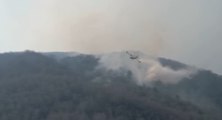 Verbano-Cusio-Ossola, incendi boschivi in Valle Strona (29.03.22)