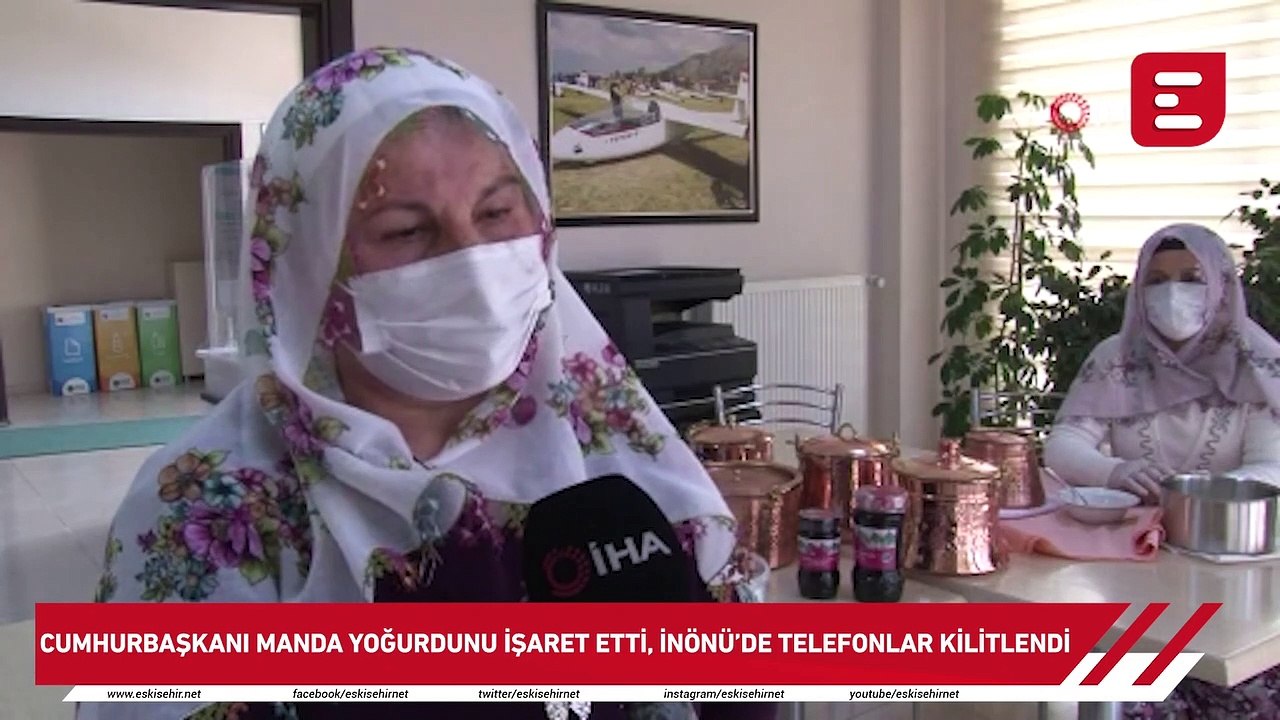 Cumhurbaşkanı manda yoğurdunu işaret etti, İnönü'de telefonlar kilitlendi