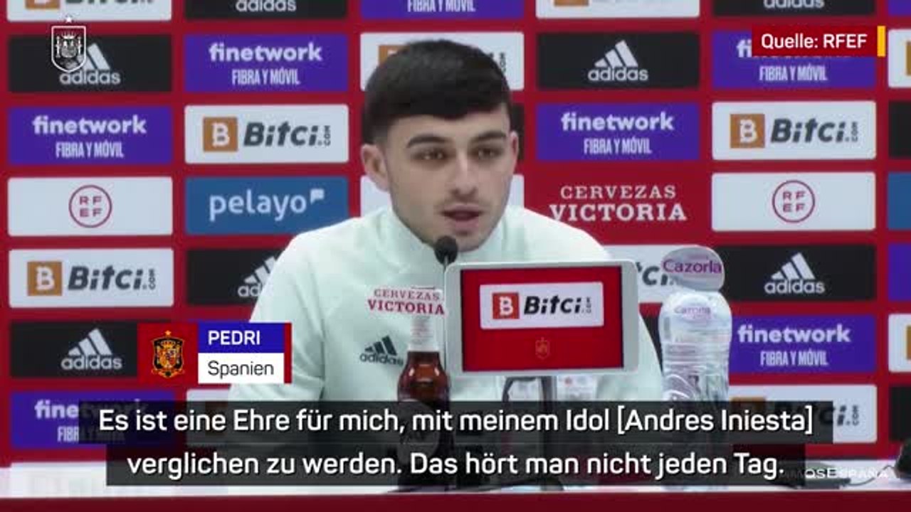 Pedri geschmeichelt von Vergleich mit Idol Iniesta