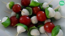 Petits piques tomates mozzarella