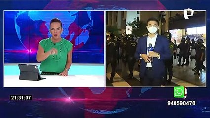 Periodista denuncia que fue agredido por manifestantes en los exteriores del Congreso